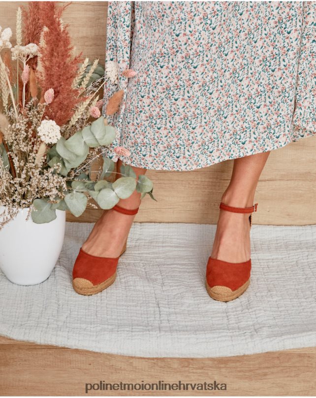 fabrizia klinaste espadrile terakota Polin et moi obuća N2THPD430