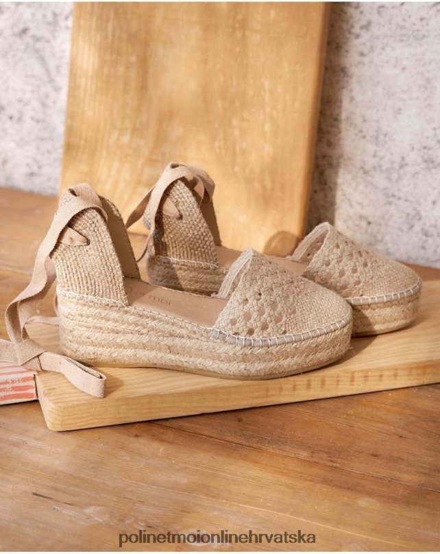 heklane espadrile nina bež Polin et moi obuća N2THPD514