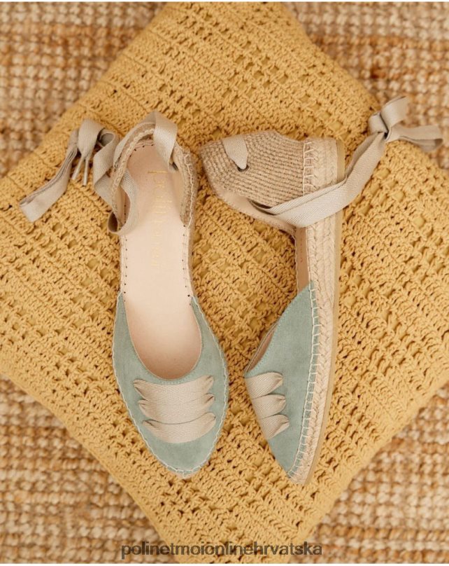 seljačka espadrila gavran zelena jabuka/ menta Polin et moi obuća N2THPD497