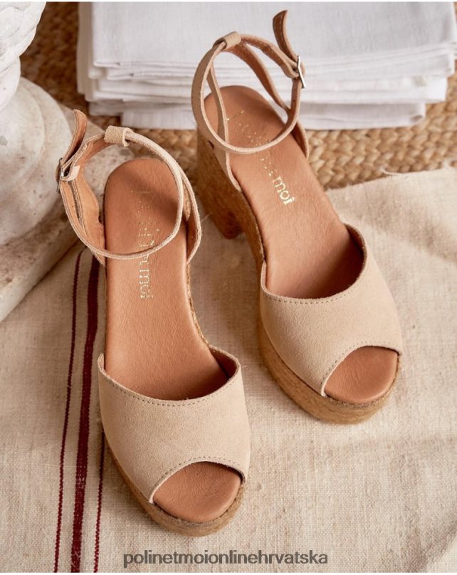 arina sandale s platformom pijesak Polin et moi obuća N2THPD410