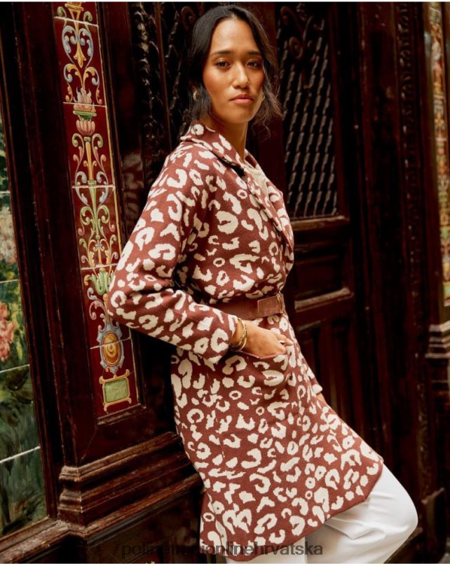 animal coat print nere smeđa Polin et moi odjeća N2THPD368