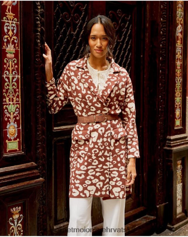 animal coat print nere smeđa Polin et moi odjeća N2THPD368