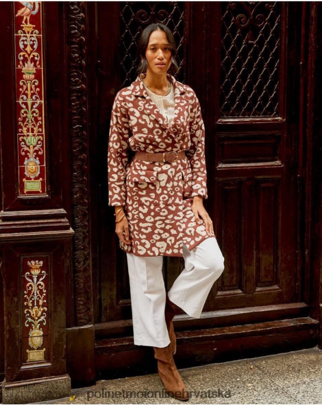 animal coat print nere smeđa Polin et moi odjeća N2THPD368