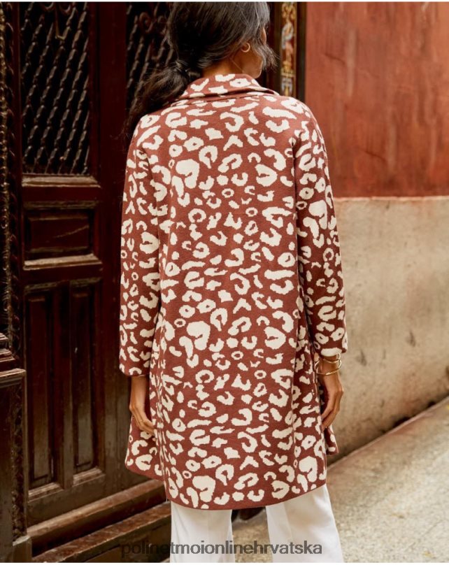 animal coat print nere smeđa Polin et moi odjeća N2THPD368