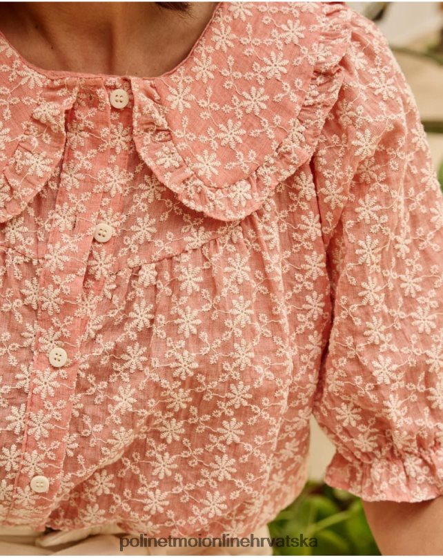 čajna vezena bluza šminka Polin et moi odjeća N2THPD164