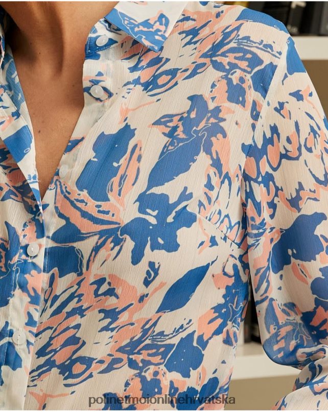 aura cvijeće košulja traper Polin et moi odjeća N2THPD218