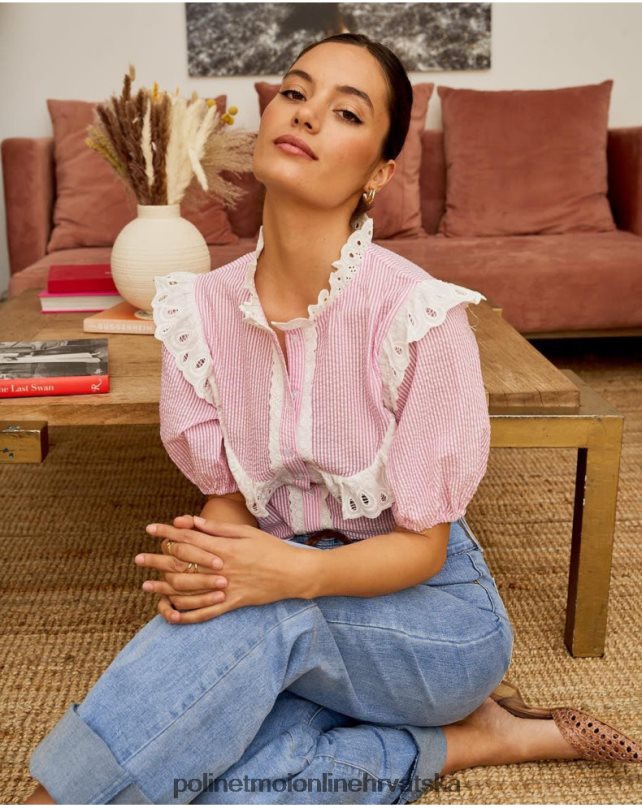 baby mila bluza ruža Polin et moi odjeća N2THPD204