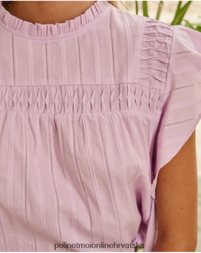 bluza volan saroa lila Polin et moi odjeća N2THPD170