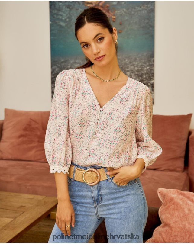 cvjetna bluza giovanna ruža Polin et moi odjeća N2THPD207