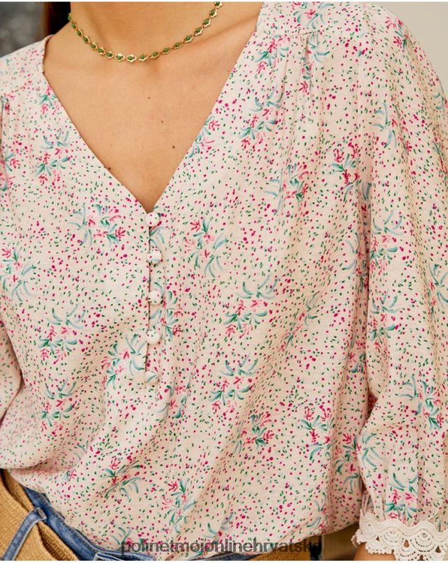 cvjetna bluza giovanna ruža Polin et moi odjeća N2THPD207