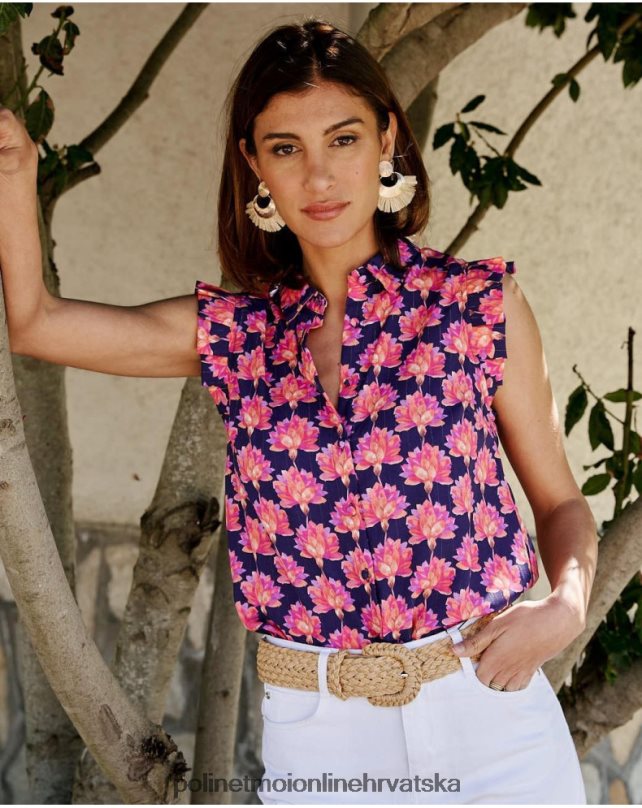 cvjetna bluza jullia lavanda Polin et moi odjeća N2THPD191