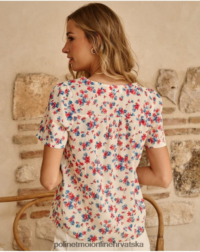 košulja cvijeće kaia klein plava Polin et moi odjeća N2THPD180