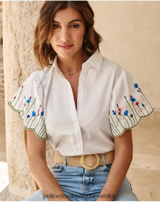 košulja volan amira bijela Polin et moi odjeća N2THPD181