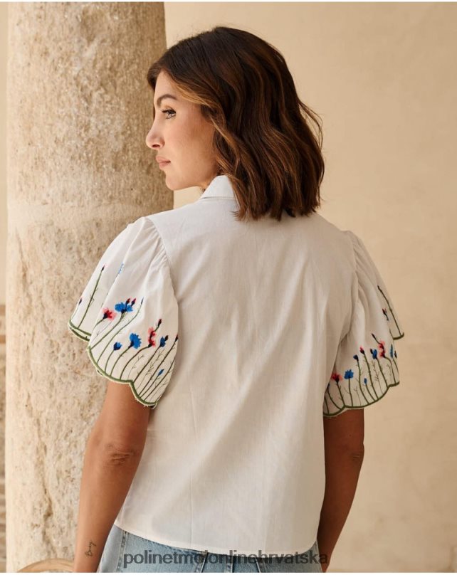 košulja volan amira bijela Polin et moi odjeća N2THPD181