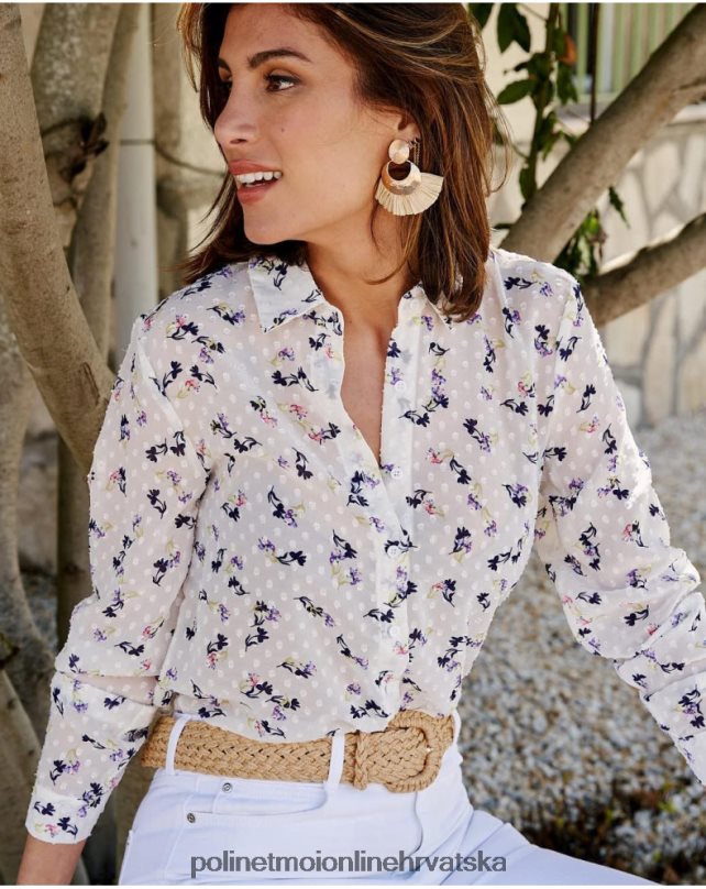 plumeti emelina košulja bijela Polin et moi odjeća N2THPD200