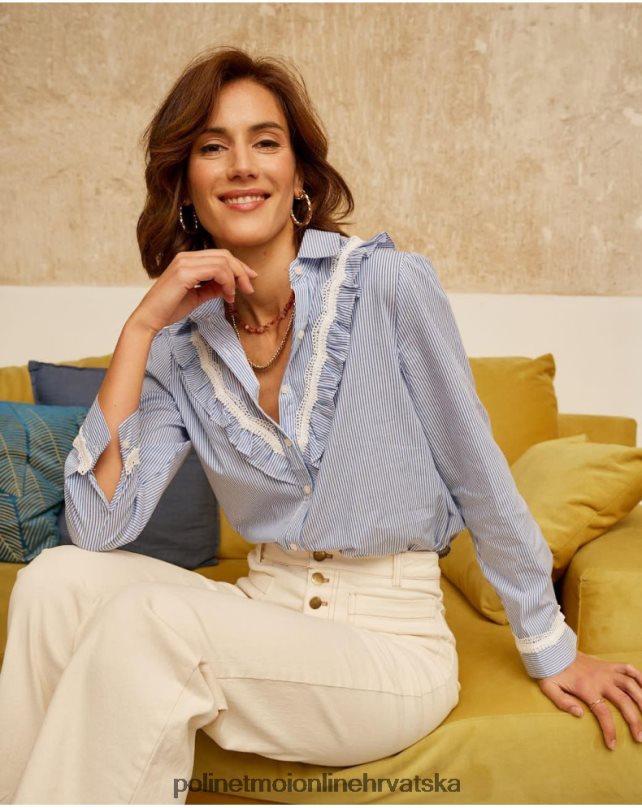 prugasta košulja nusa nebeski Polin et moi odjeća N2THPD214