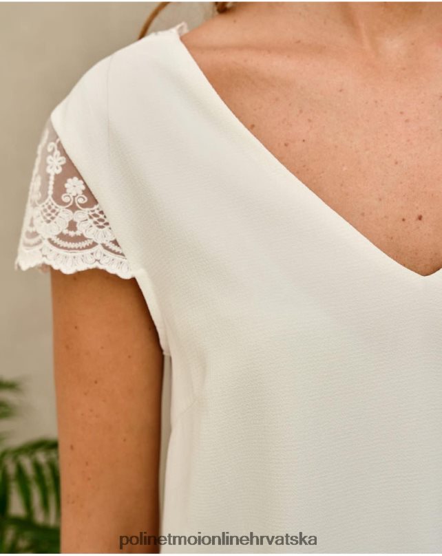 vrhunska čipka zaira bijela Polin et moi odjeća N2THPD177