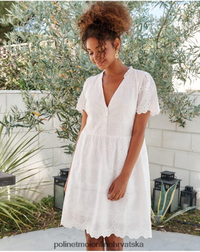 batista haljina dani bijela Polin et moi odjeća N2THPD29