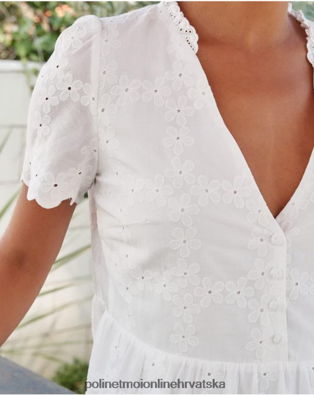 batista haljina dani bijela Polin et moi odjeća N2THPD29