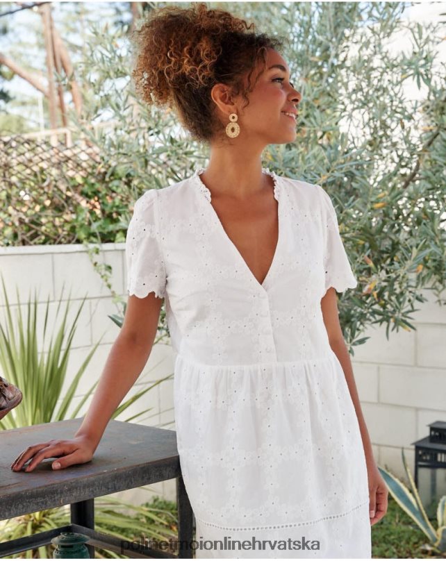 batista haljina dani bijela Polin et moi odjeća N2THPD29