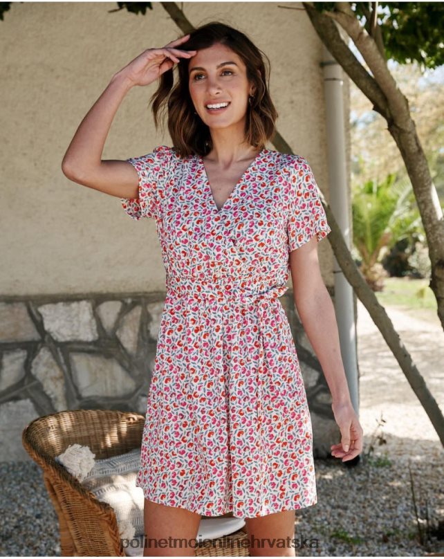 bessie kratka haljina sirovo Polin et moi odjeća N2THPD114