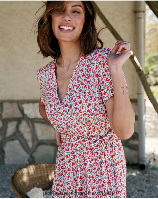 bessie kratka haljina sirovo Polin et moi odjeća N2THPD114