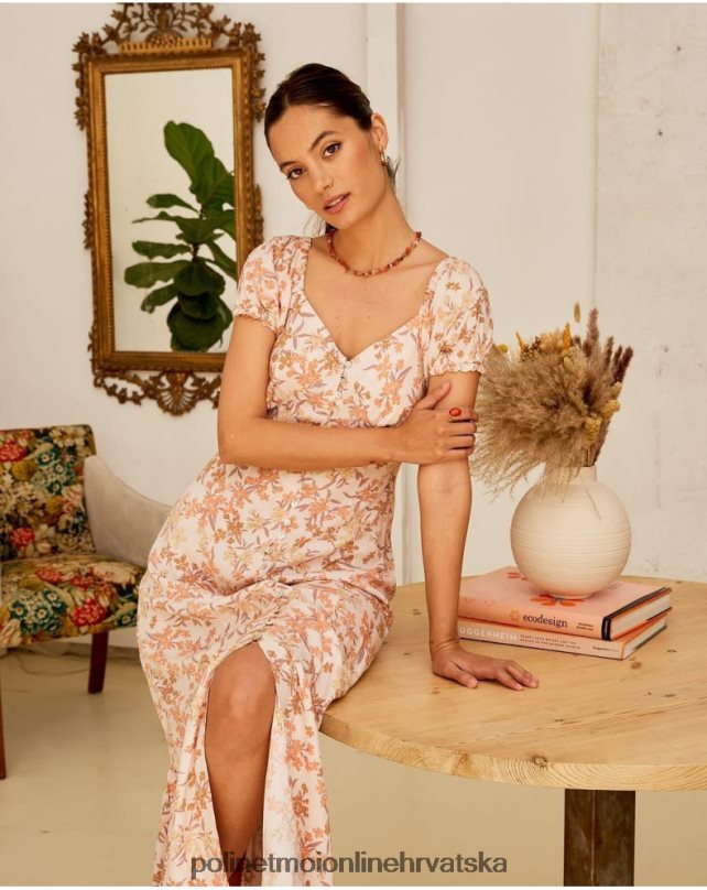 cvjetna haljina izolda losos Polin et moi odjeća N2THPD94