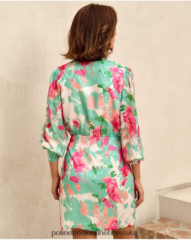 denisse haljina mašna voda zelena Polin et moi odjeća N2THPD81