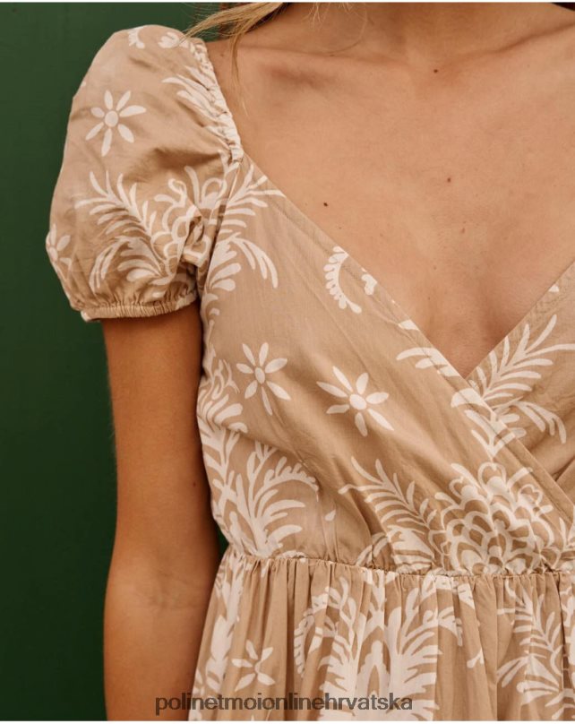 duga snježna haljina bež Polin et moi odjeća N2THPD82