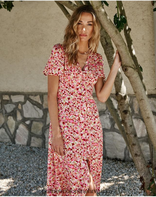 haljina s gumbima kupina Polin et moi odjeća N2THPD127