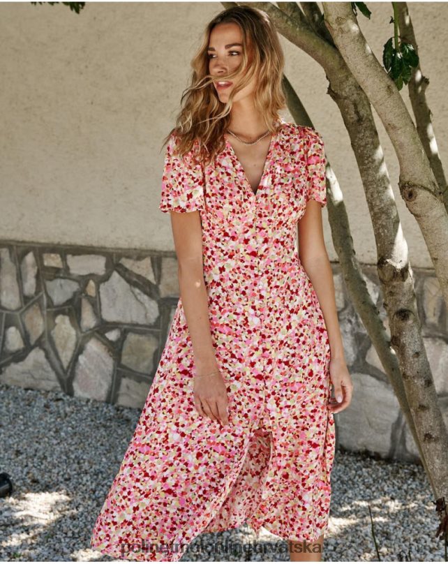 haljina s gumbima kupina Polin et moi odjeća N2THPD127