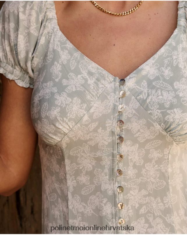 ines cvjetna haljina voda zelena Polin et moi odjeća N2THPD48