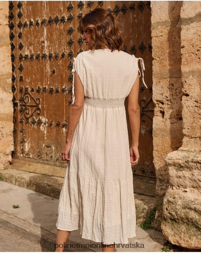 ingrid midi haljina sirovo Polin et moi odjeća N2THPD88