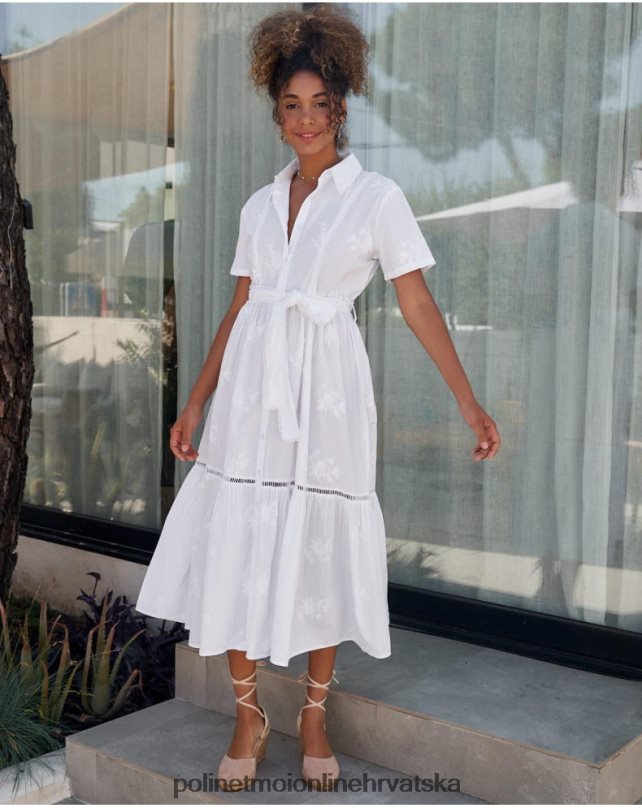 lynda košulja haljina bijela Polin et moi odjeća N2THPD25