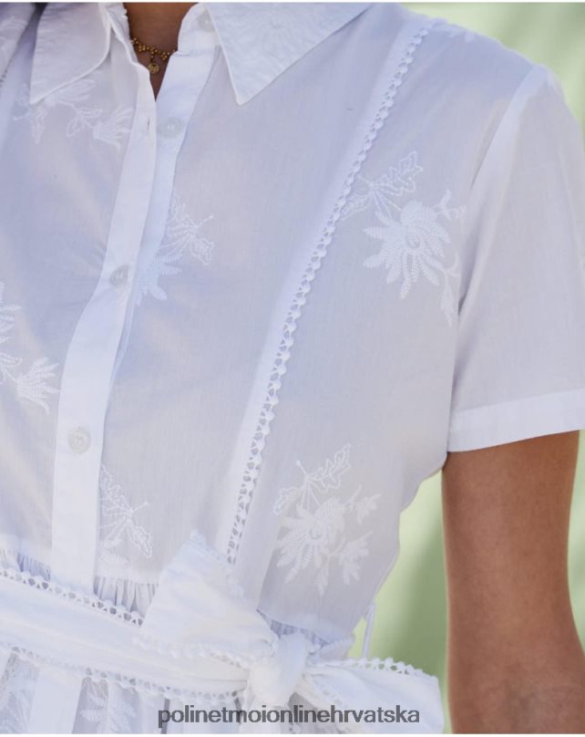 lynda košulja haljina bijela Polin et moi odjeća N2THPD86