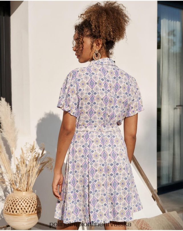 obična kratka haljina lila Polin et moi odjeća N2THPD43