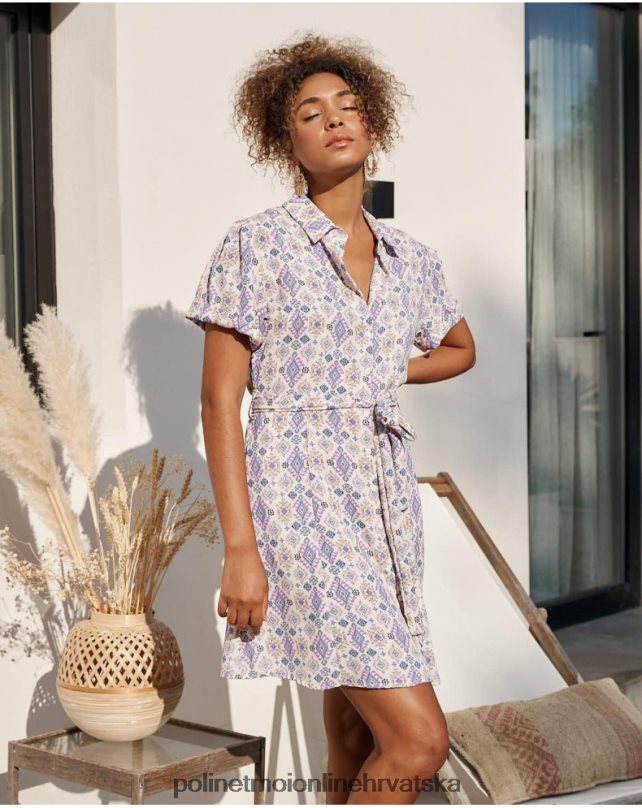 obična kratka haljina lila Polin et moi odjeća N2THPD43