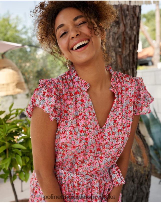 saray cvjetna haljina fuksija Polin et moi odjeća N2THPD20