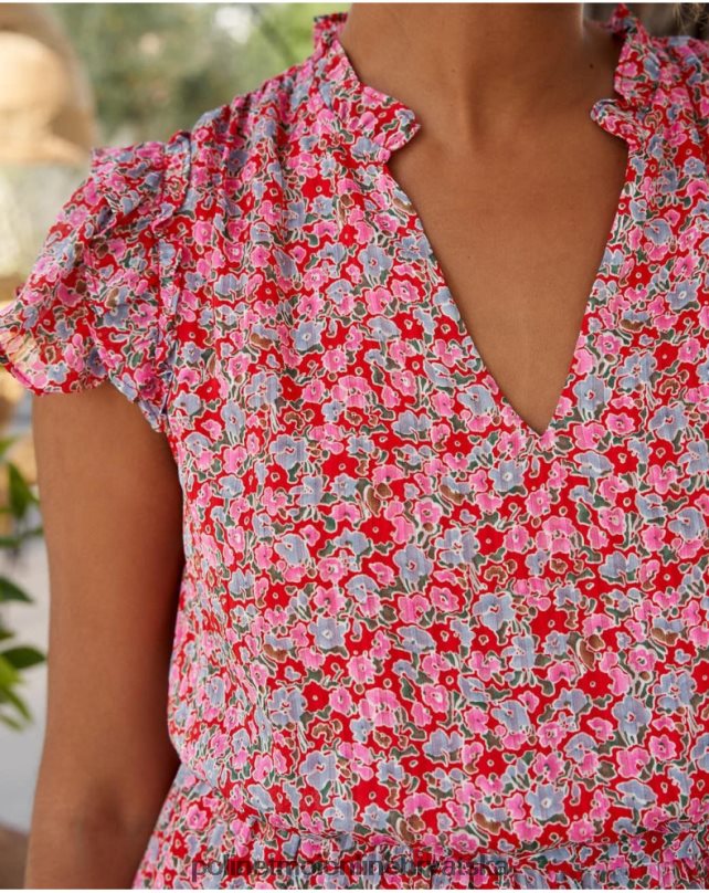 saray cvjetna haljina fuksija Polin et moi odjeća N2THPD20