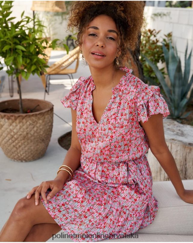 saray cvjetna haljina fuksija Polin et moi odjeća N2THPD20