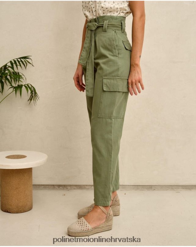 cargo scarlett hlače kaki Polin et moi odjeća N2THPD330
