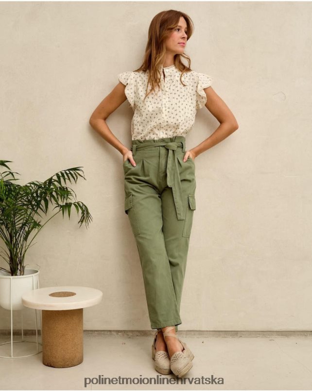cargo scarlett hlače kaki Polin et moi odjeća N2THPD330