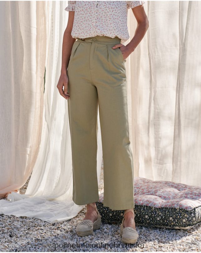 hlače pinceta beth kaki Polin et moi odjeća N2THPD339