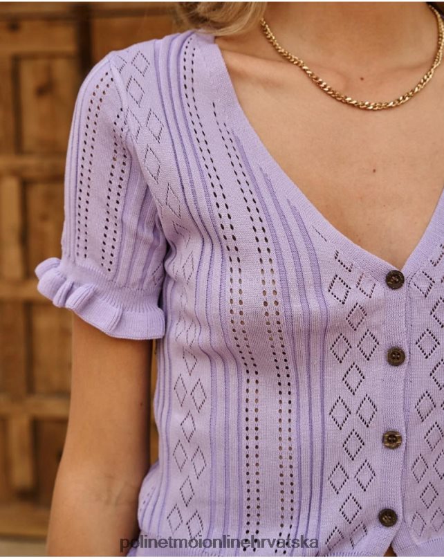 gornji ariel gumbi lila Polin et moi odjeća N2THPD256