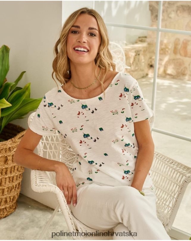 gumbi za majicu bijela Polin et moi odjeća N2THPD267