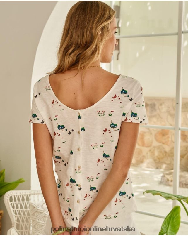 gumbi za majicu bijela Polin et moi odjeća N2THPD267