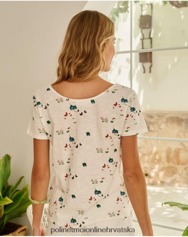 gumbi za majicu bijela Polin et moi odjeća N2THPD267