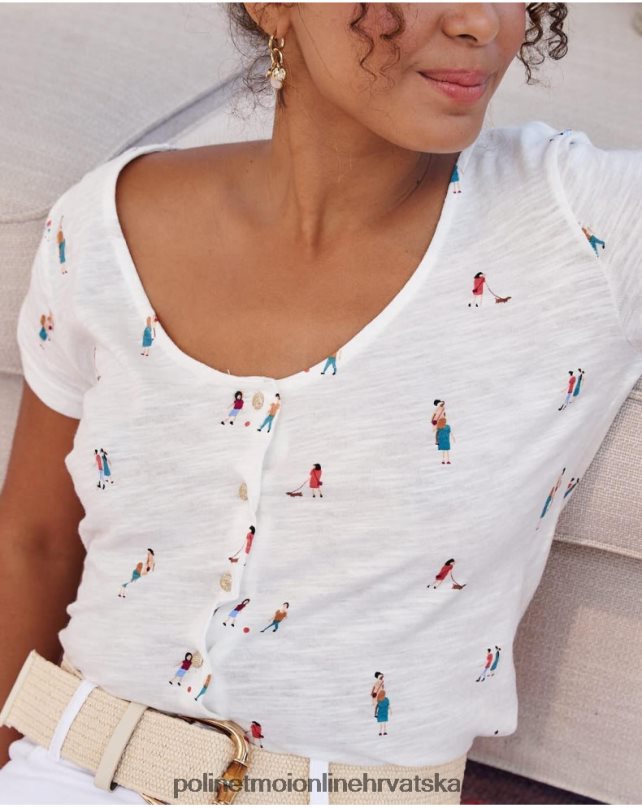 ljudi bego majica bijela Polin et moi odjeća N2THPD238