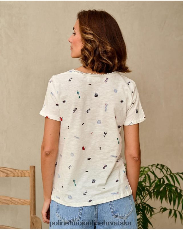 yarina putna majica bijela Polin et moi odjeća N2THPD262