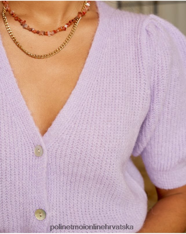 kardigan clarisa point lila Polin et moi odjeća N2THPD351